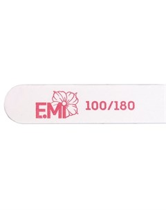 Пилка для ногтей 100 180 белая Emi