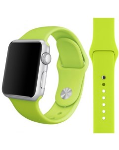 Силиконовый ремешок Sport для Apple Watch 42 44 мм Фисташковый Lemon tree