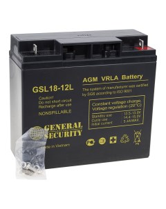 Аккумулятор для ИБП 18 А ч 12 В 7765 General security