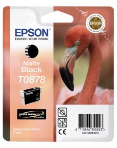 Картридж для струйного принтера C13T08784010 матовый черный оригинал Epson