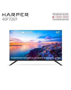 Телевизор 40F720T Frameless NEW 40 102 см FHD Harper
