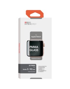 Стекло 3D PMMA для Apple Watch 3 42mm Interstep