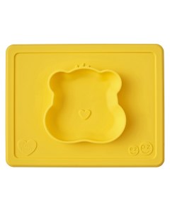 Тарелка с подставкой Happy Bowl Заботливые мишки цвет желтый Ezpz