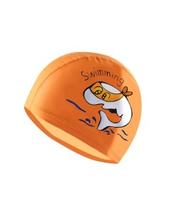 Шапочка для плавания детская оранжевый Nobrand