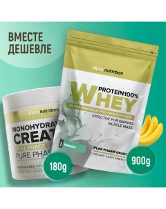 Комплекс Протеин Банан Креатин Адреналин 900 180 г порошок Atech nutrition