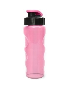 Бутылка спортивная Health And Fitness со шнурком прозрачно розовая 500 мл Wowbottles