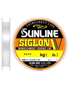 Леска Siglon V NEW 100м 0 104mm 1кг 2lb Sunline