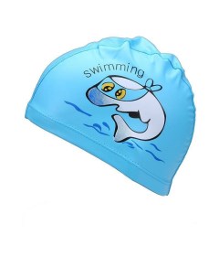 Шапочка для плавания детская голубой Nobrand