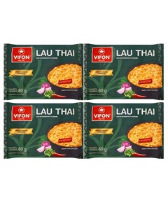 Лапша быстрого приготовления тайская кухня LAU THAI 4 шт по 80 г Vifon