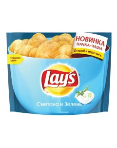 Чипсы картофельные сметана и зелень 240 г Lays
