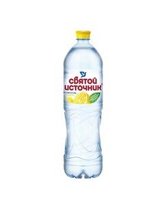 Вода питьевая негазированная со вкусом лимона 1 5 л Святой источник