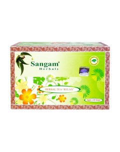 Чай травяной Relax в пакетиках 20 шт Sangam herbals