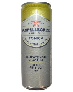 Напиток San Pellegrino Tonica 0 33л 24 ж б Sanpellegrino