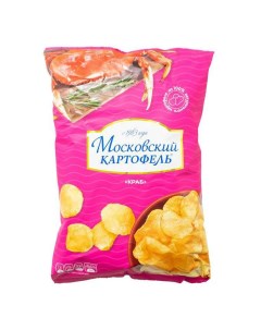 Чипсы картофельные со вкусом краба 130 г Московский картофель