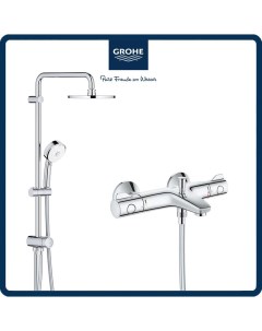 Душевая стойка с термостатом для ванны Grohtherm 800 Tempesta 60 System SET328 Grohe