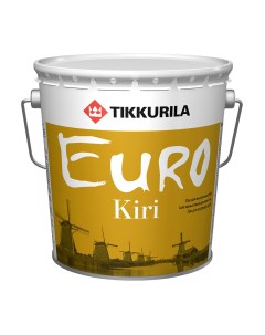 Лак паркетный для пола Euro Kiri алкидно уретановый полуматовый 2 7 л Tikkurila