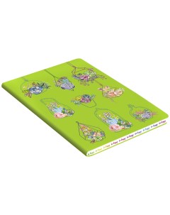 Записная книжка Be Happy Дизайн 1 А5 80 листов Зеленая Paper art