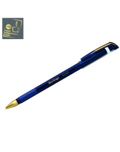 Ручка шариковая xGold синяя 0 7 мм игольчатый стержень грип м кол 12 Berlingo