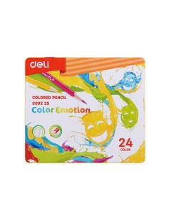 Карандаши цветные Color Emotion 24 цвета Deli