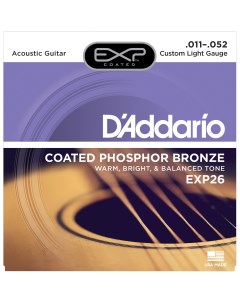 Струны для акустической гитары DAddario EXP26 D`addario