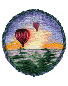 Брошь Воздушные шары набор для вышивания JK 2185 Panna