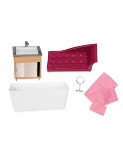 Набор игровой Роскошная ванная с мебелью и аксессуарами Лори