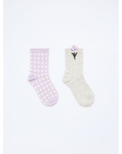 Набор из 2 пар носков с принтом для девочек Sela
