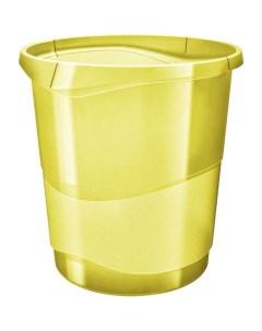 Корзина для бумаг Colour Ice 14л пластик круглая желтый Esselte