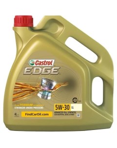 Моторное масло EDGE LL 5W 30 4л синтетическое Castrol