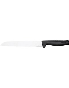 Нож Hard Edge для хлеба 218мм заточка прямая стальной черный Fiskars