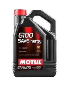 Моторное масло 6100 Save Nergy 5W 30 4л синтетическое Motul