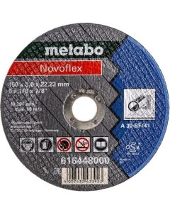 Отрезной диск Novoflex по металлу 150мм 3мм 22 2мм 1шт Metabo