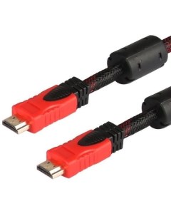 Кабель соединительный аудио видео 5 813R HDMI m HDMI m ver 1 4 10м ф фильтр черный красный Premier