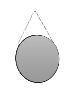 Зеркало подвесное D200мм металл черный Koopman