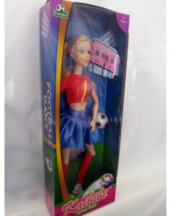 Кукла Футболистка 30 см в синей юбке Kaibibi