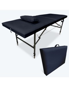 Кушетка складная косметологическая 190х70х65 85 см черная Fabric-stol