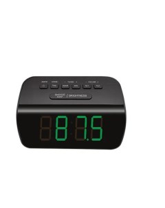 Часы электронные настольные с радио FM CR 2921 LED дисплей подсветка зеленая Max