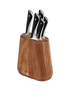 Набор ножей кухонных Jamie Oliver K267S556 блок в комплекте 5 ножей Tefal