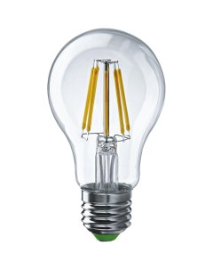 Лампа светодиодная филаментная 80 874 OLL F A60 09 230 2 7K E27 9Вт грушевидная прозрачная Онлайт