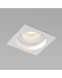 Встраиваемый квадратный поворотный светильник Tune 25015 01 белый GU10 Elektrostandard