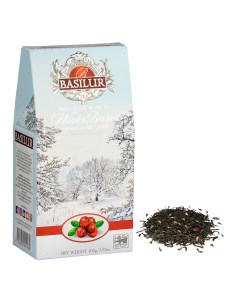 Чай черный Winter berries Клюква листовой 100 г Basilur