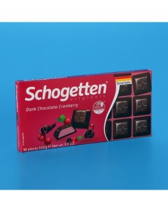 Шоколад темный с клюквой 100 г Schogetten