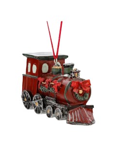 Елочная игрушка Поезд новогодний 11 х 4 х 5 7 см Teammann