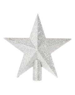 Елочная звезда Звезда в ассортименте 1 шт серебристый Снежное кружево