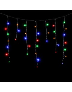 Новогодняя гирлянда бахрома 240 LED разноцветная 5м 15046 Merry christmas