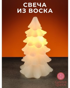 Светодиодная свеча из воска в форме елочки Tree 1016 1 шт Candlequeen