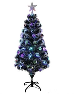 Ель искусственная Светодиодная 150 см зеленая заснеженная Christmas