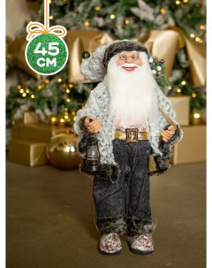 Новогодняя фигурка Дед Мороз в Белой Шубке MT 150323 1 45 19x23x45 см Maxitoys