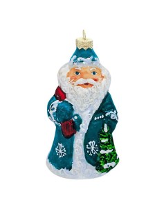 Елочные игрушки Дед Мороз и Снегурочка 12 см 2 шт Коломеев