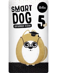 Пеленки для собак впитывающие 5 шт 60 40 см Smart dog